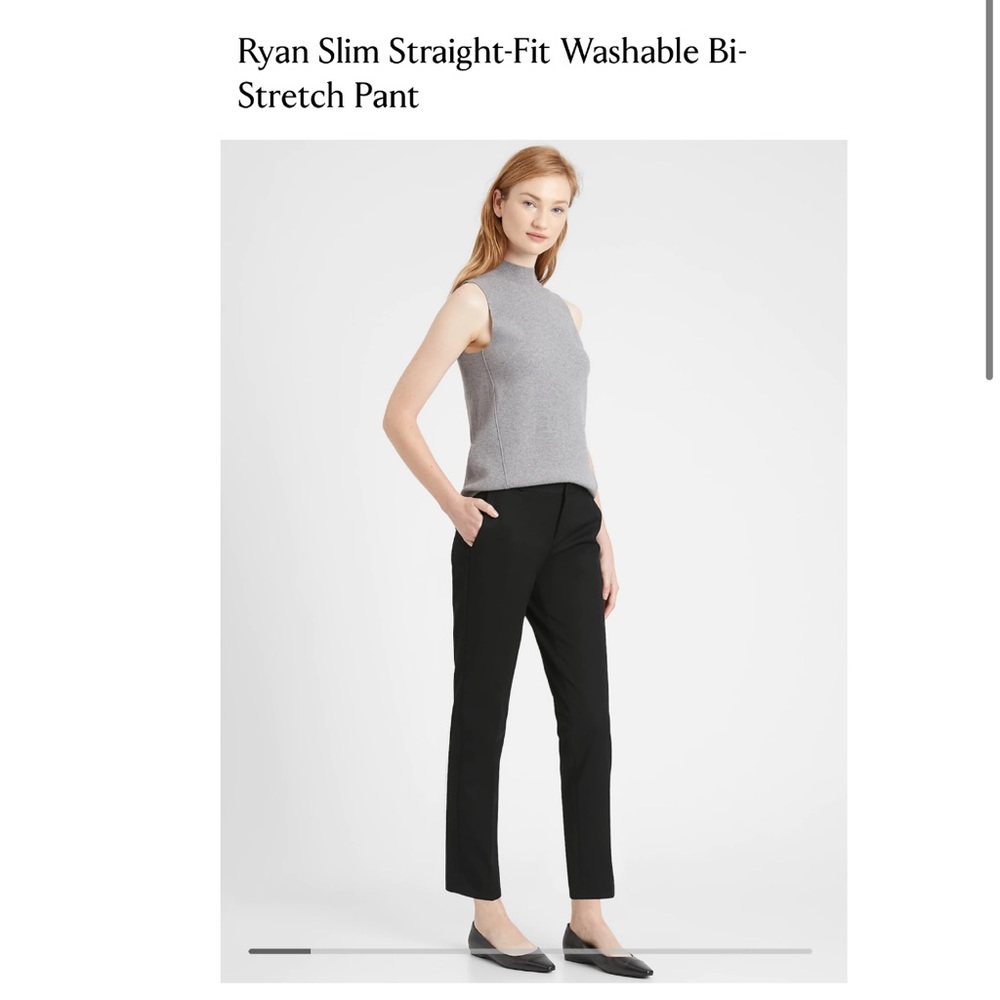 Banana Republic Ryan Slim Straight-Fit Washable Bi-Stretch Pant